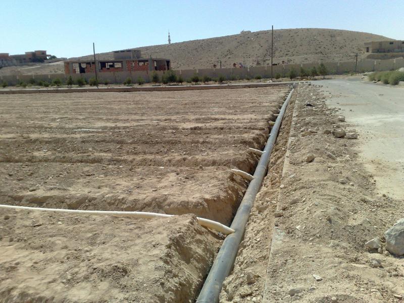 Drainage pipe installation during groundwork